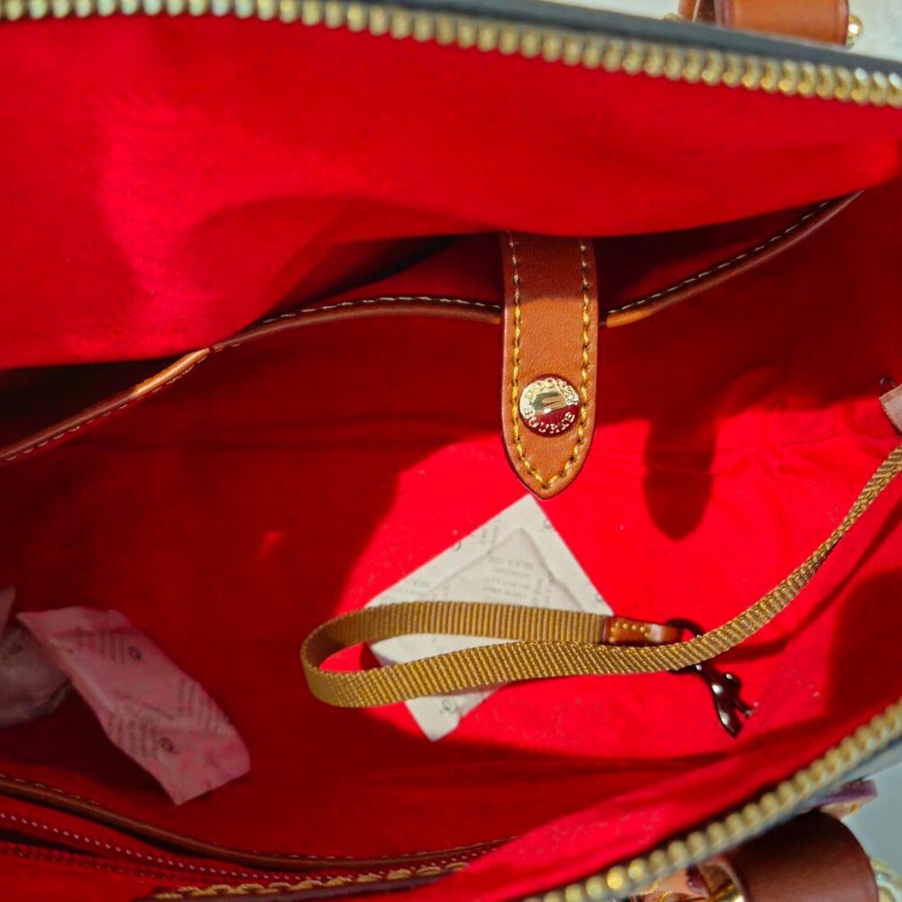 Dooney & Bourke Dark Grey Domed Satchel Bag - Picture 8 of 13